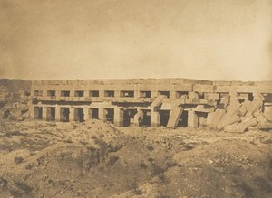 Promenade of Thutmose III - Last Galleries of the Palace of Karnak Thebe, 1849-50. av Maxime Du Camp