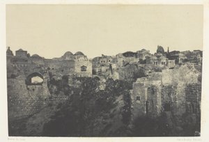 Västra kvarteret, Jerusalem, Palestina av Maxime Du Camp