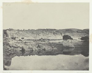 Northern Bank of the Nile Village of Abou-Koli, vy tagen norr om Philoe, Nubia, 184951. av Maxime Du Camp