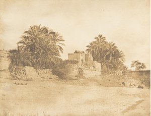 Ruinerna av en romersk triumfbåge, vid Philae, april 1850. av Maxime Du Camp