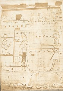 Andra pylonen i Isis-templet i Philae den 13 april 1850.