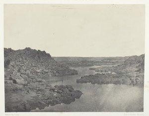Utgång från den första katarakten, övre Egypten, 184951, tryckt 1852. av Maxime Du Camp