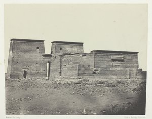 Temple De Dakkeh (Ancient Pselcis); Nubien, plansch 94 från albumet "Egypte, Nubie, Palestine et Syrie" (1852) av Maxime Du Camp