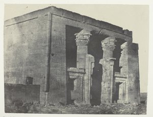 Temple De Dakkeh, Naos; Nubien, plansch 95 från albumet "Egypte, Nubie, Palestine et Syrie" (1852) av Maxime Du Camp