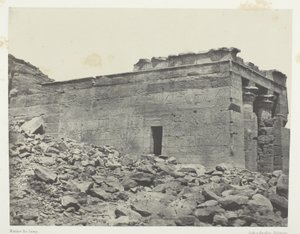 Temple De Dandour (Ancienne Tantour), Dédié à La Triade Osiris-Isis-Horus; Nubie, plansch 93 från albumet "Egypte, Nubie, Palestine et Syrie" (1852) av Maxime Du Camp