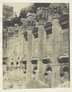Jupiters tempel i Baalbeck (Heliopolis, Inre Naos; Syrien) av Maxime Du Camp