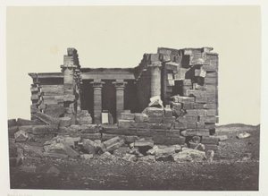 Temple De Maharakkah (Hièra Sycaminos Des Grecs); Nubien, plansch 96 från albumet "Egypte, Nubie, Palestine et Syrie" (1852) av Maxime Du Camp