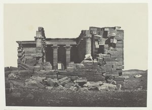 Temple De Maharakkah Hiera Sycaminos Des Grecs, Nubie, 184951, tryckt 1852. av Maxime Du Camp