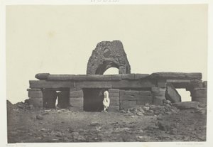 Templet i Amada; Nubien, plansch 99 från albumet "Egypte, Nubie, Palestine et Syrie" (1852) av Maxime Du Camp