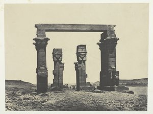 Temple de Kardassy, Nubie, 184951, tryckt 1852. av Maxime Du Camp