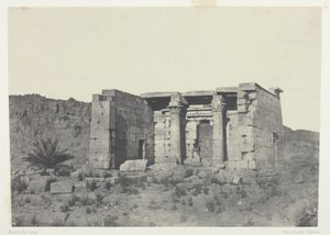 Temple of Tafeh (Ancient Taphis), Nubia av Maxime Du Camp