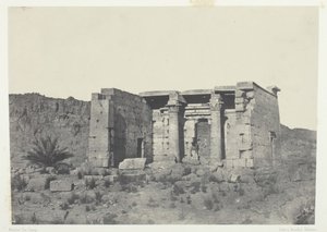 Temple of Tafeh Ancient Taphis, Nubia, 184951, tryckt 1852. av Maxime Du Camp