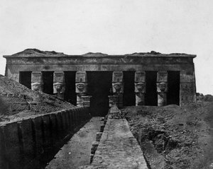 Temple of Denderah, övre Egypten, 1852 av Maxime Du Camp
