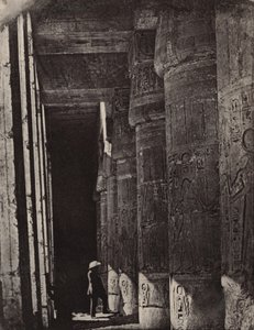Thebe, Medinet Habu, palatsets gallerier av Maxime Du Camp
