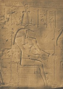 Thoth Ibiocephalus God of Letters to Philae, april 1850. av Maxime Du Camp