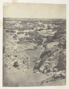 Vue Cavalière De La Seconde Cataracte; Nubie, plansch 111 från albumet "Egypte, Nubie, Palestine et Syrie" (1852) av Maxime Du Camp