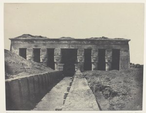 Allmän vy, Denderas stora tempel (Teutyres), övre Egypten av Maxime Du Camp