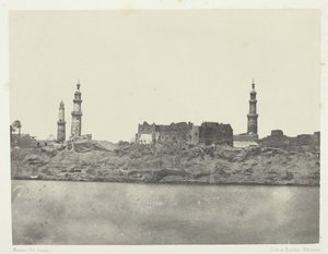 General View, Girgeh, Upper Egypt, 184951, tryckt 1852. av Maxime Du Camp