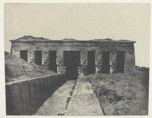 Allmän vy, Denderas stora tempel (Teutyres), övre Egypten av Maxime Du Camp