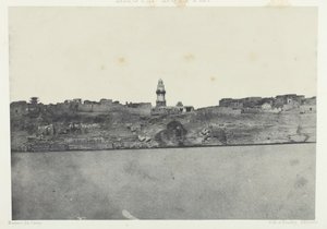 General View of Esneh, Upper Egypt, 184951, tryckt 1852. av Maxime Du Camp