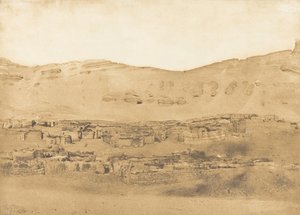 Utsikt över byn Garara, 1850. av Maxime Du Camp