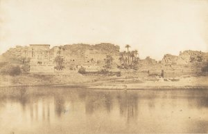 Allmän utsikt över ön Philae, tagen från öster, 1849-50. av Maxime Du Camp