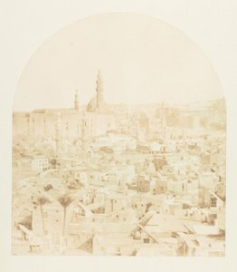 Översikt över Kairo, tagen från Tegloun-moskén, december 1849-januari 1850. av Maxime Du Camp