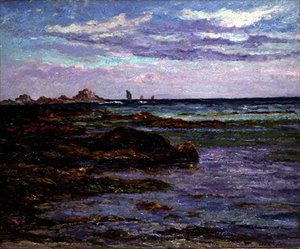 Bretagnes kust, ca 1910 (olja på duk) av Maxime Emile Louis Maufra