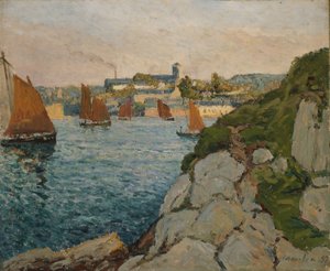 Douarnenez i solsken, 1897