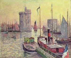 Hamnen i La Rochelle av Maxime Emile Louis Maufra
