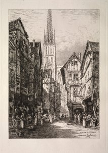 En gata i Rouen