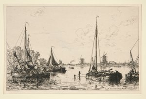 A Zaandam, Holland (Vid Zaandam, Holland) av Maxime Lalanne