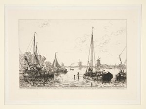 A Zaandam, Hollande (Vid Zaandam, Holland) av Maxime Lalanne