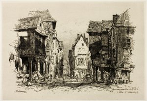 Ett gammalt kvarter i Vitre, Ille-et-Vilaine av Maxime Lalanne