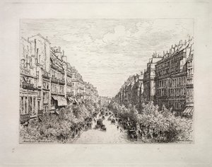 Boulevard Montmartre av Maxime Lalanne