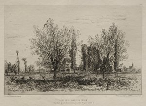 In the Fields of Cénon, 1876. av Maxime Lalanne