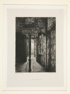 Vestibulen, pl. 3 från sviten At Victor Hugo (Victor Hugo). av Maxime Lalanne