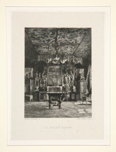 Le salon rouge (Det röda rummet), pl. 5 från sviten Chez Victor Hugo (Victor Hugo av Maxime Lalanne
