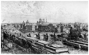 Paris tagen från Louvren, c1850-1895 1924