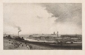 Paris 1867, Utsikt från Trocadero av Maxime Lalanne