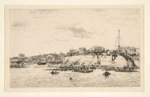 Hamnen i La Plataine? Royan (La Plataine-bron vid Royan) av Maxime Lalanne