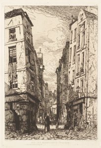 Rue des Marmousets, gamla Paris av Maxime Lalanne