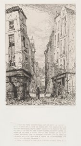 Rue des Marmosets Gamla Paris, 1862. av Maxime Lalanne