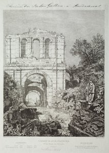 Ruinerna av Gallien-palatset i Bordeaux, 1866-1868. av Maxime Lalanne