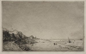 Utsikt från Port du Dives (Calvados) av Maxime Lalanne