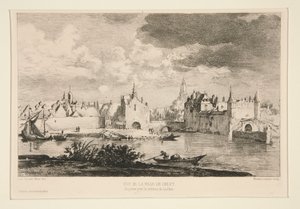 Vue de la ville de Delft (Utsikt över staden Delft) av Maxime Lalanne