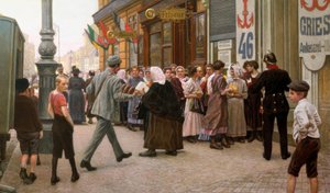 Ankarbrödsförsäljning i 3:e distriktet i Wien av Maximilian Lenz