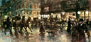 Ringstrasse på natten, Wien