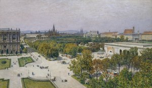 Vy över Ringen mot stadshuset och parlamentet