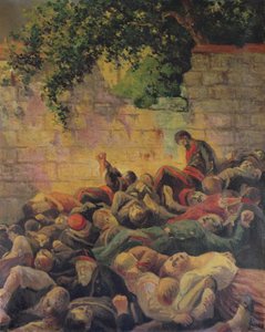 Avrättning av kommunarderna vid "Mur des Federes" av Maximilien Luce